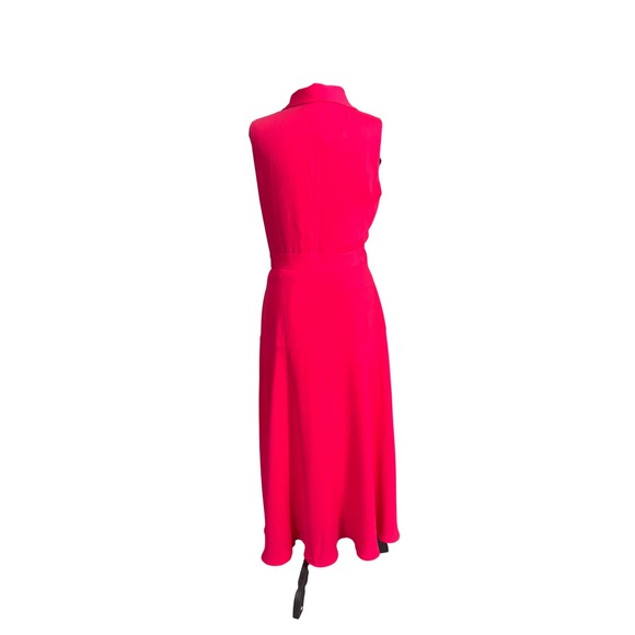 Reiss Claire Pink Pleated Midi Dress NWT Size 6 MSRP $380 - Picture 6 of 8